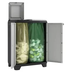 Keter Split Premium Recycling Kliko - Vuilbakken buiten - 2x110L Best