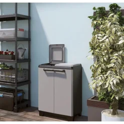 Keter Split Premium Recycling Kliko - Vuilbakken buiten - 2x110L Best