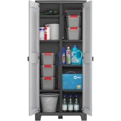 Keter Titan Opbergkast hoog - Multispace - tuinkast - 8 planken Outlet