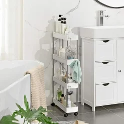 Parya Home Keuken trolley met 4 etages - Wit New