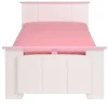 Leen Bakker Kinderbed Kiki - wit/roze - 90x200 cm Hot