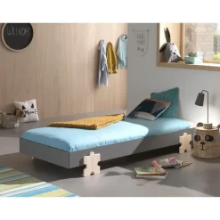 Vipack Kinderbed Modulo Puzzle 90x200 stapelbaar - antraciet/dennenhout Best