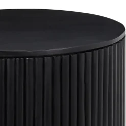 Beliani KIRKWOOD - Salontafel - Zwart - Mangohout Outlet