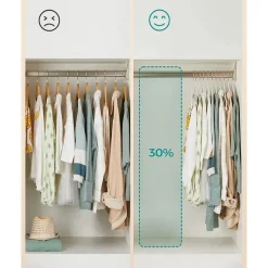 Merkloos Kledinghangers voor Kinderen - Set van 50 - Fluweel - Anti-Slip - Wit Hot