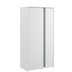 Leen Bakker Kledingkast Bobby 2-deurs - wit - 182x90x51 cm Sale