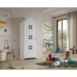 Vipack Kledingkast Casami Bruges - 58x37x172 cm - Wit Online