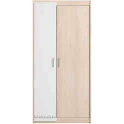 Leen Bakker Kledingkast Charly 2-deurs - acaciakleur - 180x85x52 cm Sale