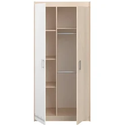 Leen Bakker Kledingkast Charly 2-deurs - acaciakleur - 180x85x52 cm Sale