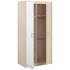 Leen Bakker Kledingkast Charly 2-deurs - acaciakleur - 180x85x52 cm Sale