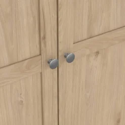 Leen Bakker Kledingkast Lynn 3-deurs - eikenkleur - 200x147x62 cm Hot