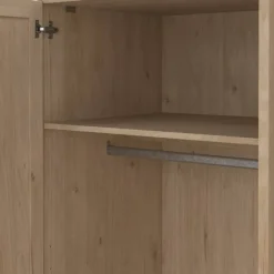 Leen Bakker Kledingkast Lynn 3-deurs - eikenkleur - 200x147x62 cm Hot