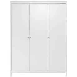 Leen Bakker Kledingkast Madeira 3-deurs - wit - 199x150x58 cm Sale