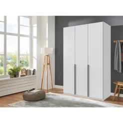 Leen Bakker Kledingkast Milaan 3-deurs- wit - 208x135x58 cm Hot