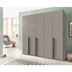 Leen Bakker Kledingkast Milaan 5-deurs - greige - 236x225x58 cm Hot