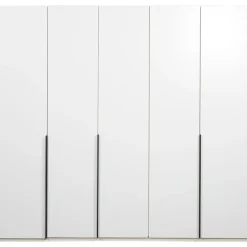 Leen Bakker Kledingkast Milaan 5-deurs - wit - 208x225x58 cm Sale