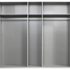 Leen Bakker Kledingkast Milaan 5-deurs - wit - 208x225x58 cm Sale