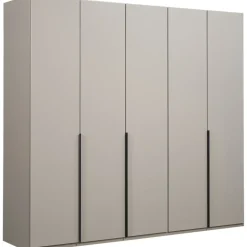 Leen Bakker Kledingkast Milaan 5-deurs - greige - 208x225x58 cm