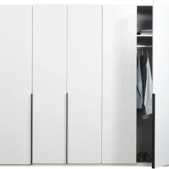 Leen Bakker Kledingkast Milaan 5-deurs - wit - 236x225x58 cm Best