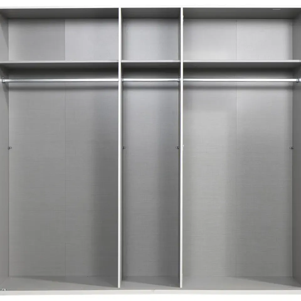 Leen Bakker Kledingkast Milaan 5-deurs - wit - 236x225x58 cm Best