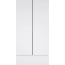 Leen Bakker Kledingkast Naia 2-deurs - hoogglans wit - 50x99x201 cm Hot