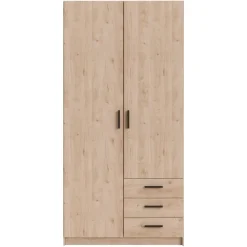 Leen Bakker Kledingkast Sprint 2-deurs - eikenkleur - 200x98,5x50 cm Hot