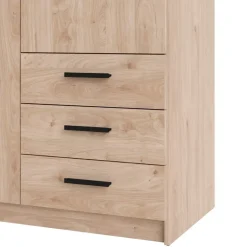 Leen Bakker Kledingkast Sprint 2-deurs - eikenkleur - 200x98,5x50 cm Hot