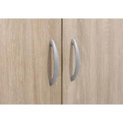 Leen Bakker Kledingkast Varia 3-deurs inclusief spiegel - licht eiken - 175x146x50 cm Outlet