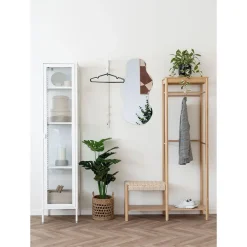 House Nordic Kledingrek Naturel Bamboe - 14x39x165cm - Ember New