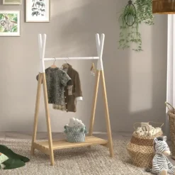 Vipack Kledingrek voor kinderen Kiddy - grenen/wit Discount