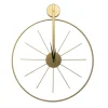 Art for the Home Klok - Luxe Gouden Ronde Hangende Klok - 55 x 65 Discount