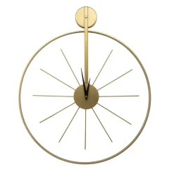 Art for the Home Klok - Luxe Gouden Ronde Hangende Klok - 55 x 65 Discount