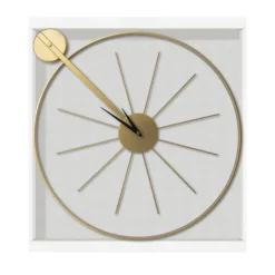 Art for the Home Klok - Luxe Gouden Ronde Hangende Klok - 55 x 65 Discount