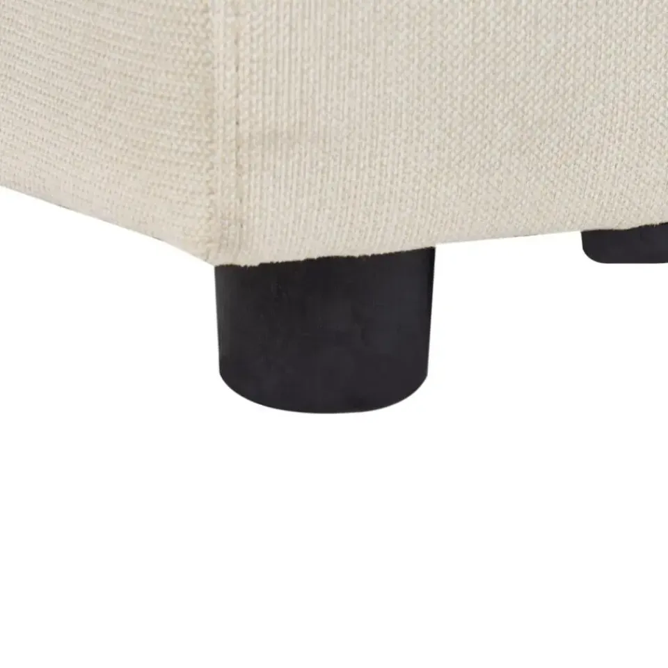 Leen Bakker KOHLO - Ottomaan - Lichtbeige - Polyester Discount