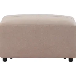 Leen Bakker KOHLO - Ottomaan - Taupe - Polyester Discount