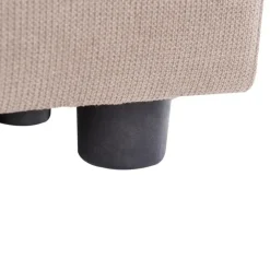 Leen Bakker KOHLO - Ottomaan - Taupe - Polyester Discount