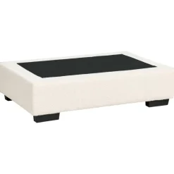 Leen Bakker KOLDING - Ottomaan - Lichtbeige - Bouclé Clearance