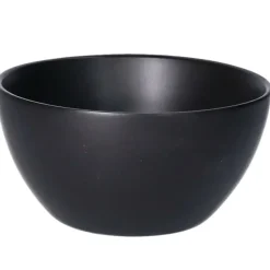 Merkloos Kom - aardewerk - zwart - stapelbaar - D14 x 7.5 cm - schaaltje New