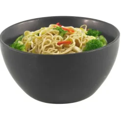 Merkloos Kom - aardewerk - zwart - stapelbaar - D14 x 7.5 cm - schaaltje New