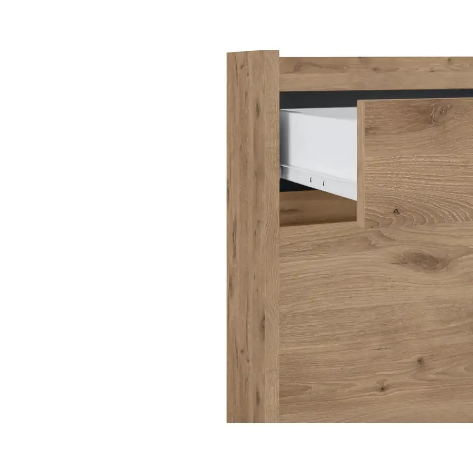 Loft24 Kosmo - Schoenenkast met 2 deuren in eiken effect New