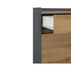 Loft24 Kosmo - Schoenenkast met 2 deuren in grijs eiken effect Outlet