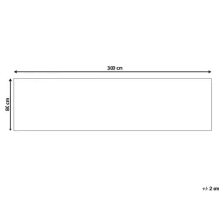 Beliani KOTTAR - Loper - Grijs - 80 x 300 cm - Polyester