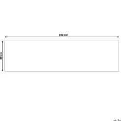 Beliani KOTTAR - Loper - Grijs - 80 x 300 cm - Polyester