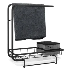 QUVIO Krumble Aanrecht organizer - Metaal - Zwart Clearance