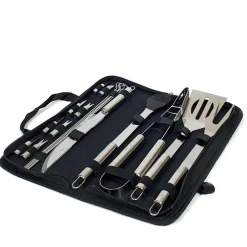 Krumble BBQ set 18-delig in opbergtas RVS Outlet