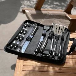 Krumble BBQ set 18-delig in opbergtas RVS Outlet