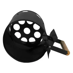 Krumble Houtskoolstarter RVS met houten handvat - Zwart Best