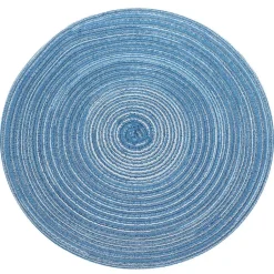 Krumble Placemat rond - Blauw/grijs - Set van 6 Best