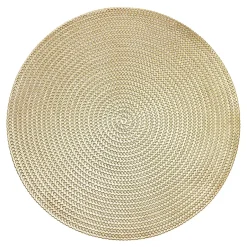 Krumble Placemat rond - PVC - Goud Best