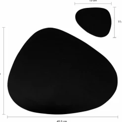 Krumble Placemat set design - 6 stuks - Zwart Discount