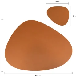 Krumble Placemat set design - 6 stuks - Bruin Clearance